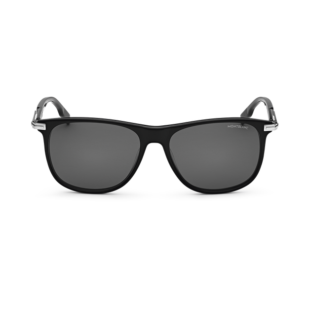 Rectangular Sunglasses with Black Acetate Frame - 1