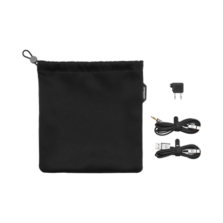Black Travel Set for Montblanc MB 01 Headphones