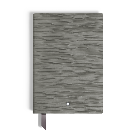 Notebook Medium, Soft Leather, Medium Grey - Lined Pages