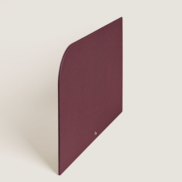 Desk Pad in Cassis Leather - 1