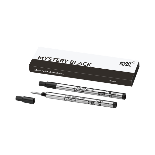 2 Rollerball LeGrand Refills, Mystery Black - Fine - 1