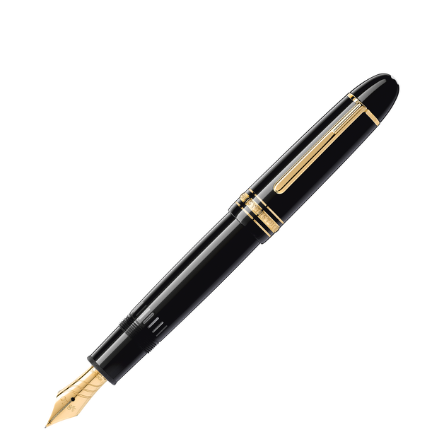 Meisterst&uuml;ck Gold-Coated 149 Calligraphy Fountain Pen Curved Nib - 6