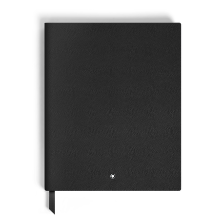 Notebook Large, Saffiano Leather, Black - Blank Pages