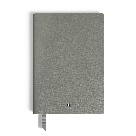 Medium Notebook, Saffiano Leather, Medium Grey – Lined Pages