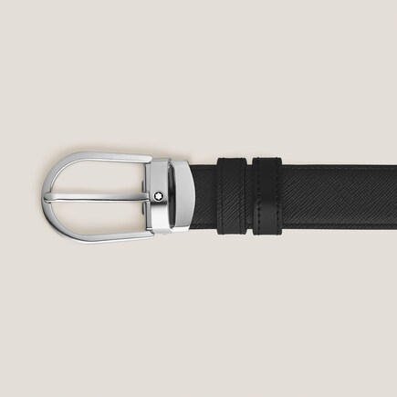 Ceinture R&eacute;versible Horseshoe 30 mm en Cuir Sartorial