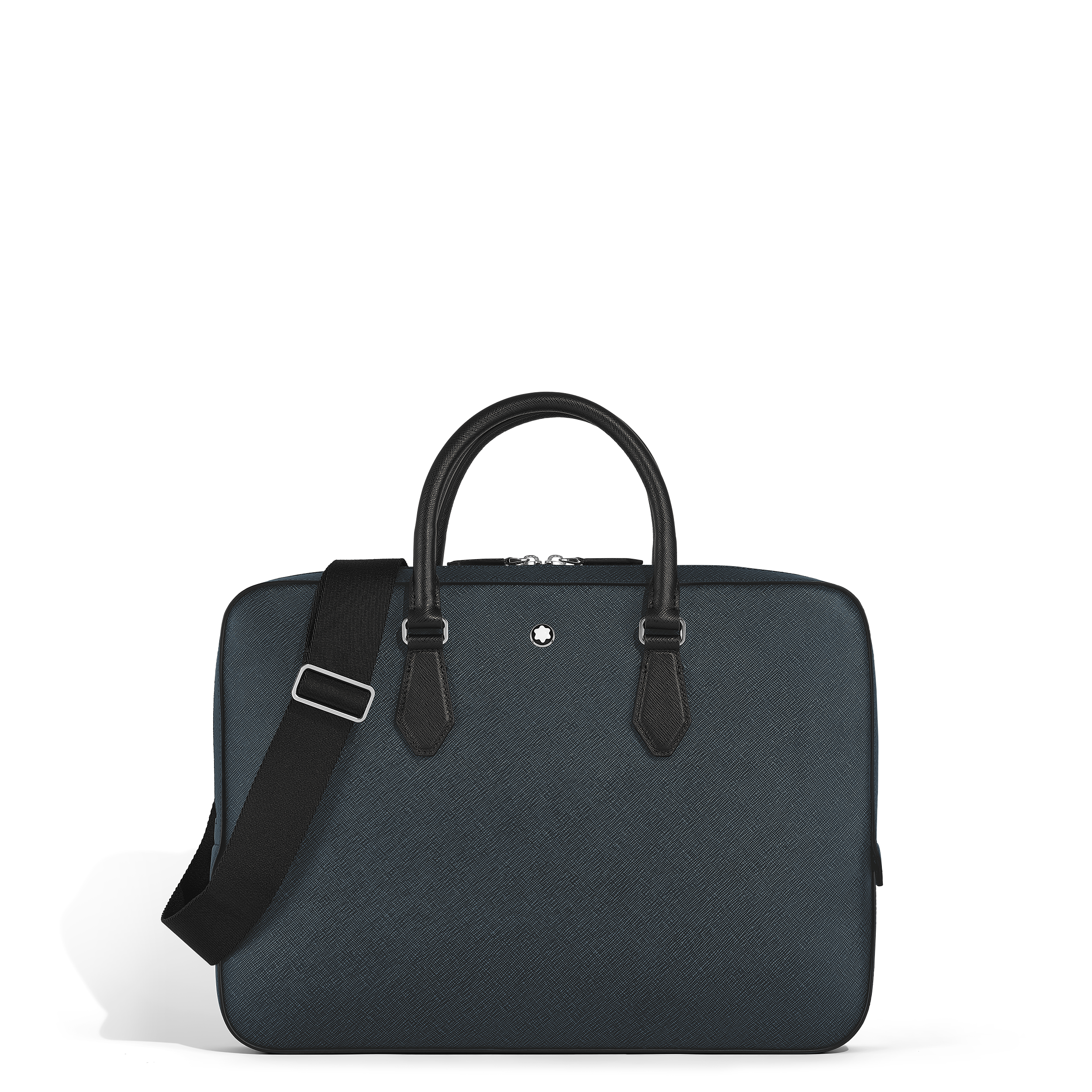 MONTBLANC ビジネスバック Sartorial thin document case - Leather - Tweed Blue - Montblanc® US