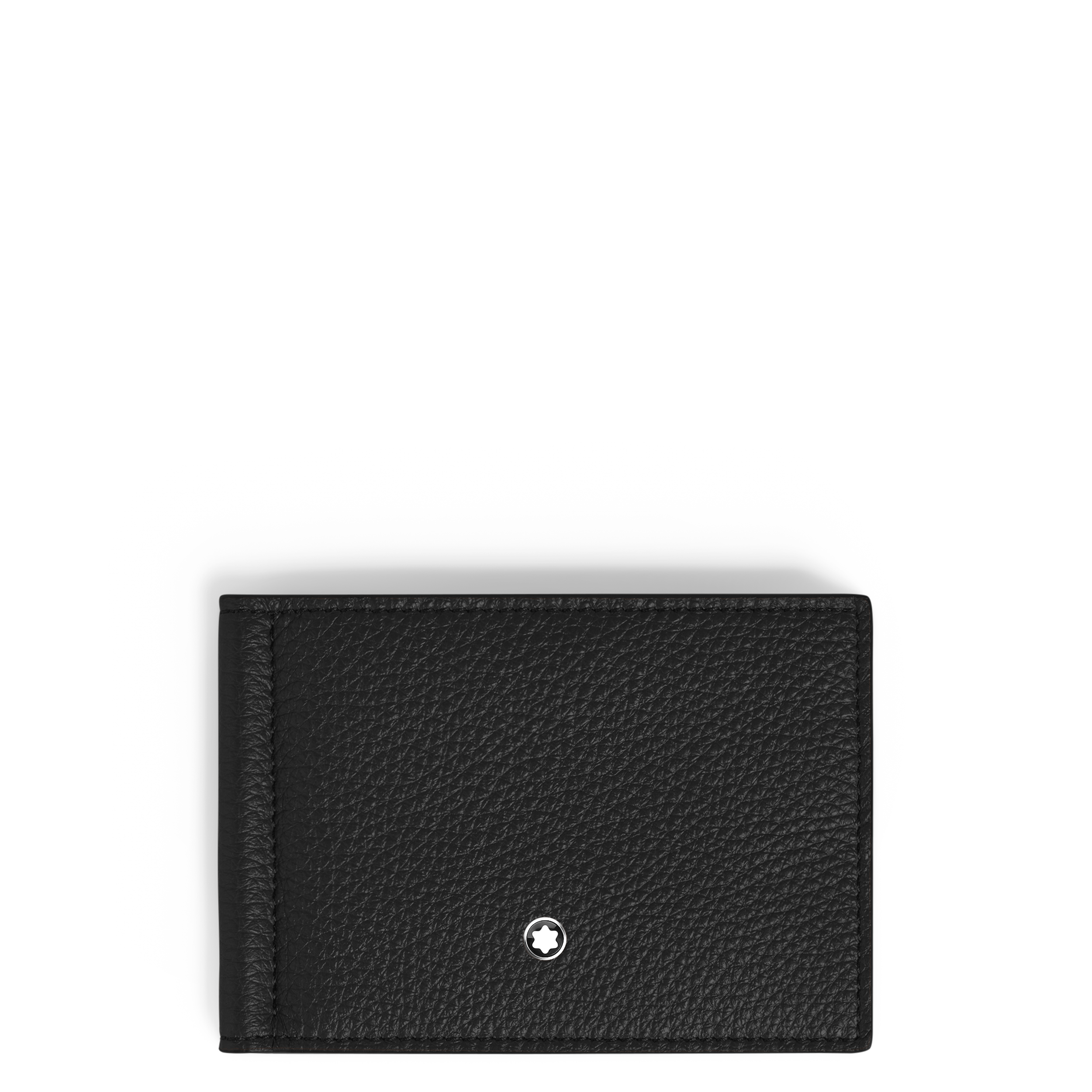 美品　MONTBLANC　モンブラン　グレインレザー　マネークリップ　黒 ウォレット 6cc マネークリップ付き グレインレザー - レザー