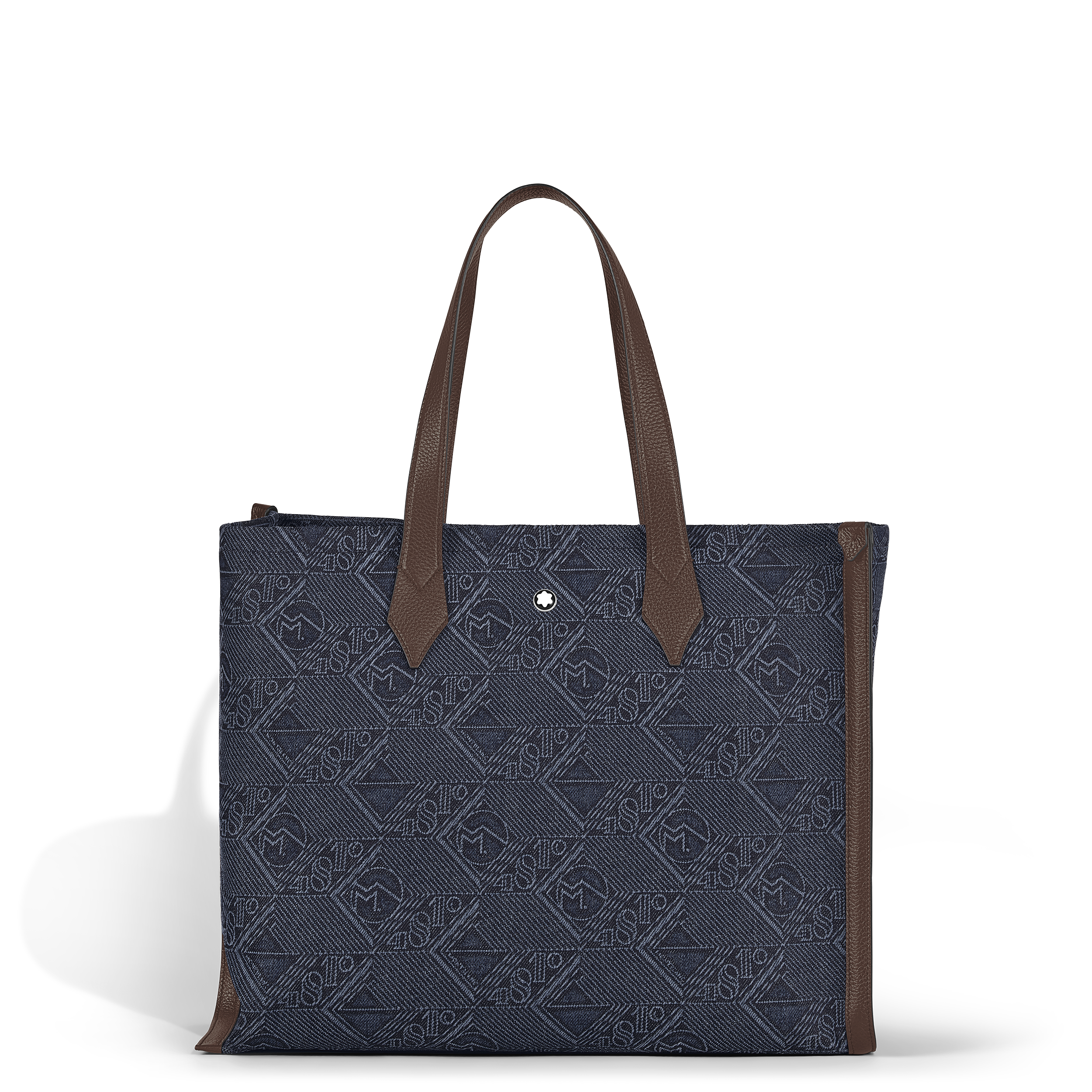 Tote Bag in 4810 Denim - Fabric and Leather - Blue - Montblanc® US