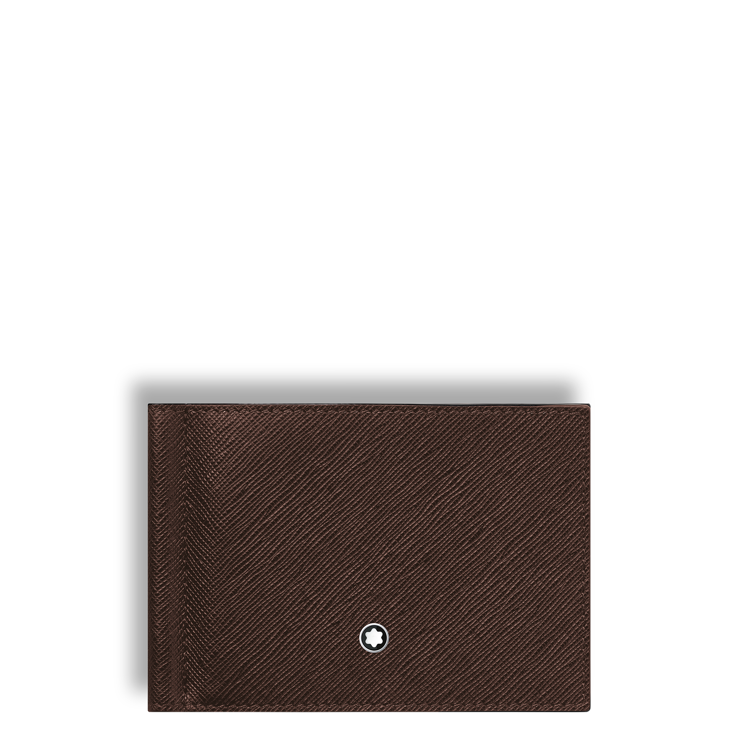 Wallet 6cc with Money Clip in Sartorial Leather - Leather - Ebony