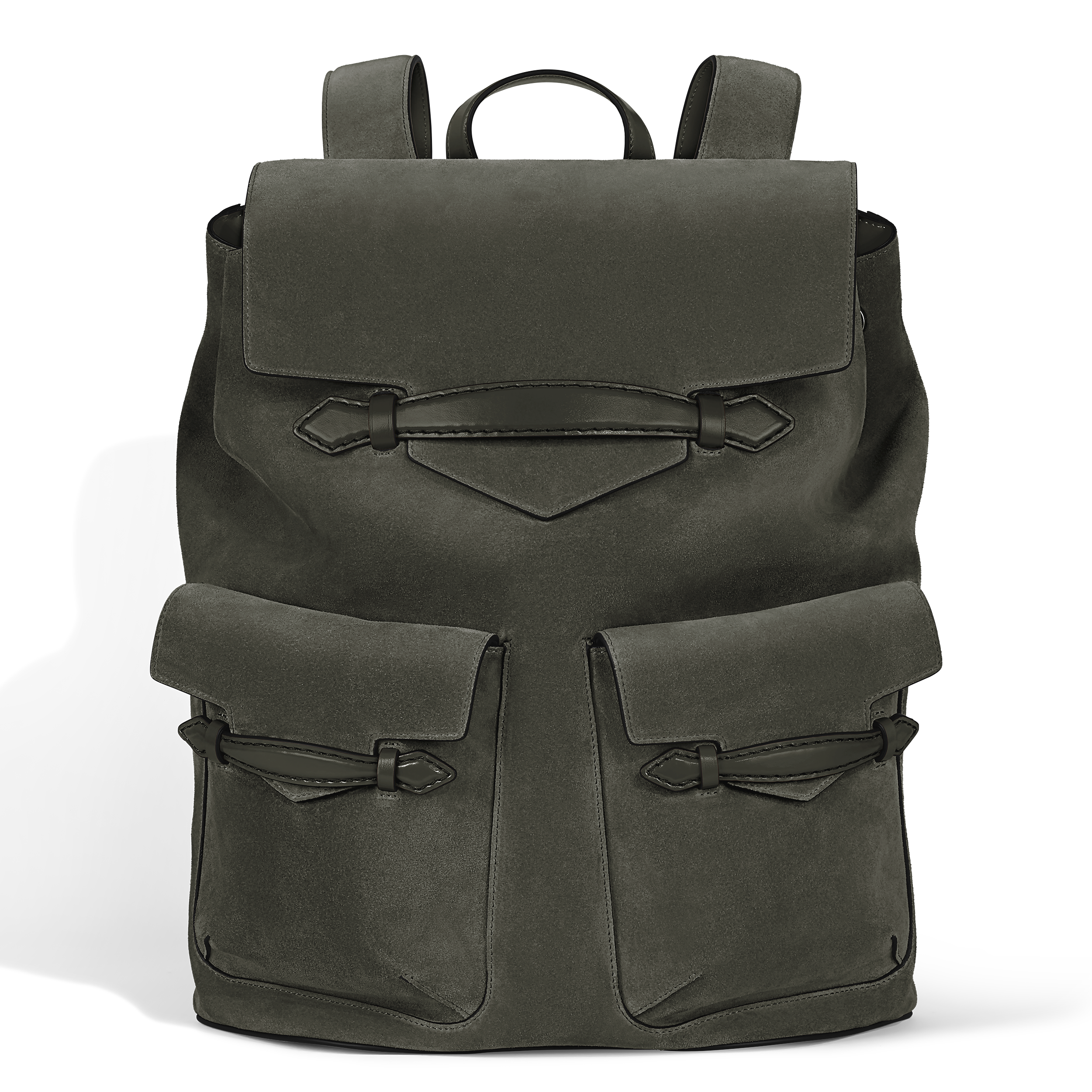 Montblanc Envelope Backpack - Leather - khaki - Montblanc® US