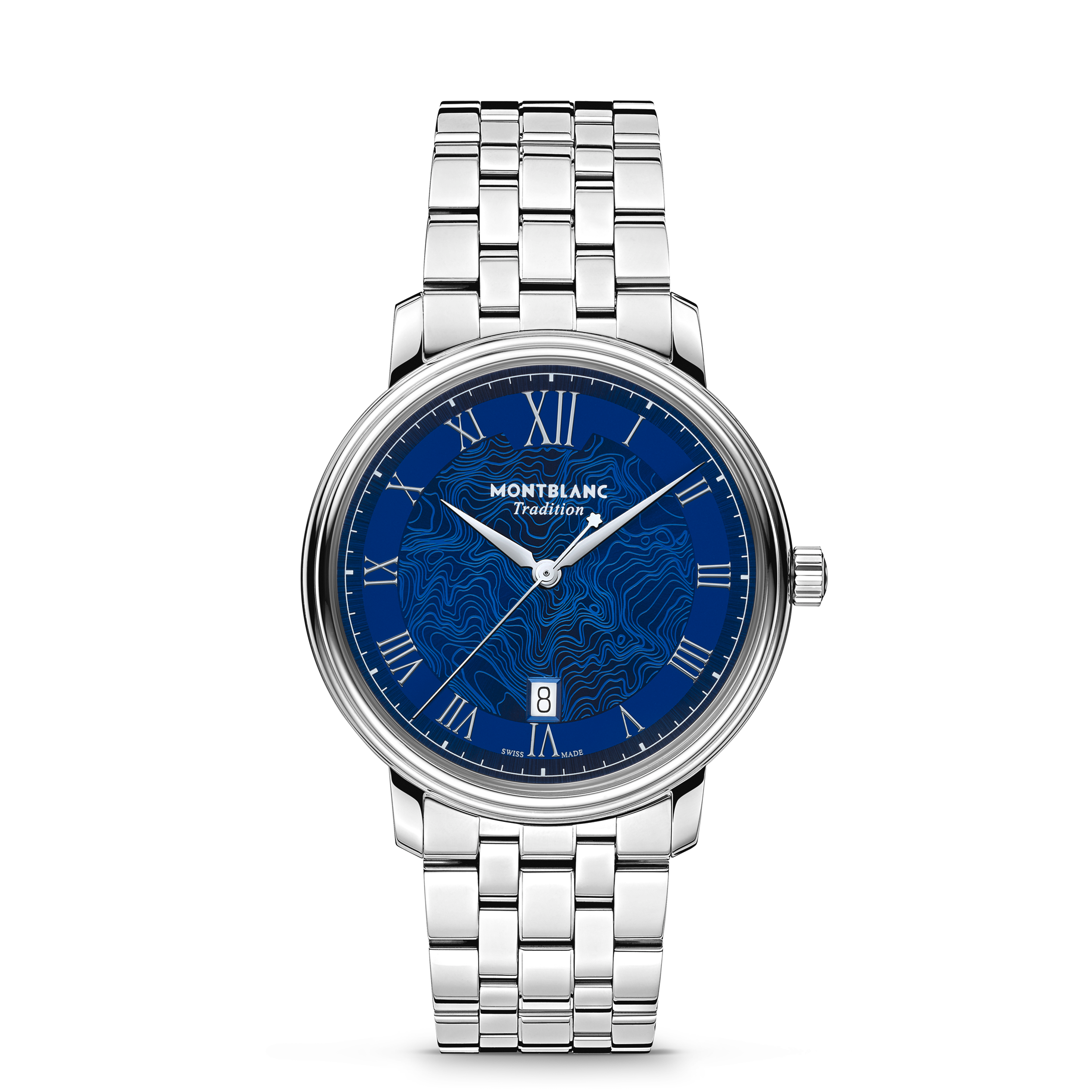 ザルードさま専用　MONT BLANC GENERATIONS ボー Montblanc Tradition Automatic Date 40 mm - Steel - Blue