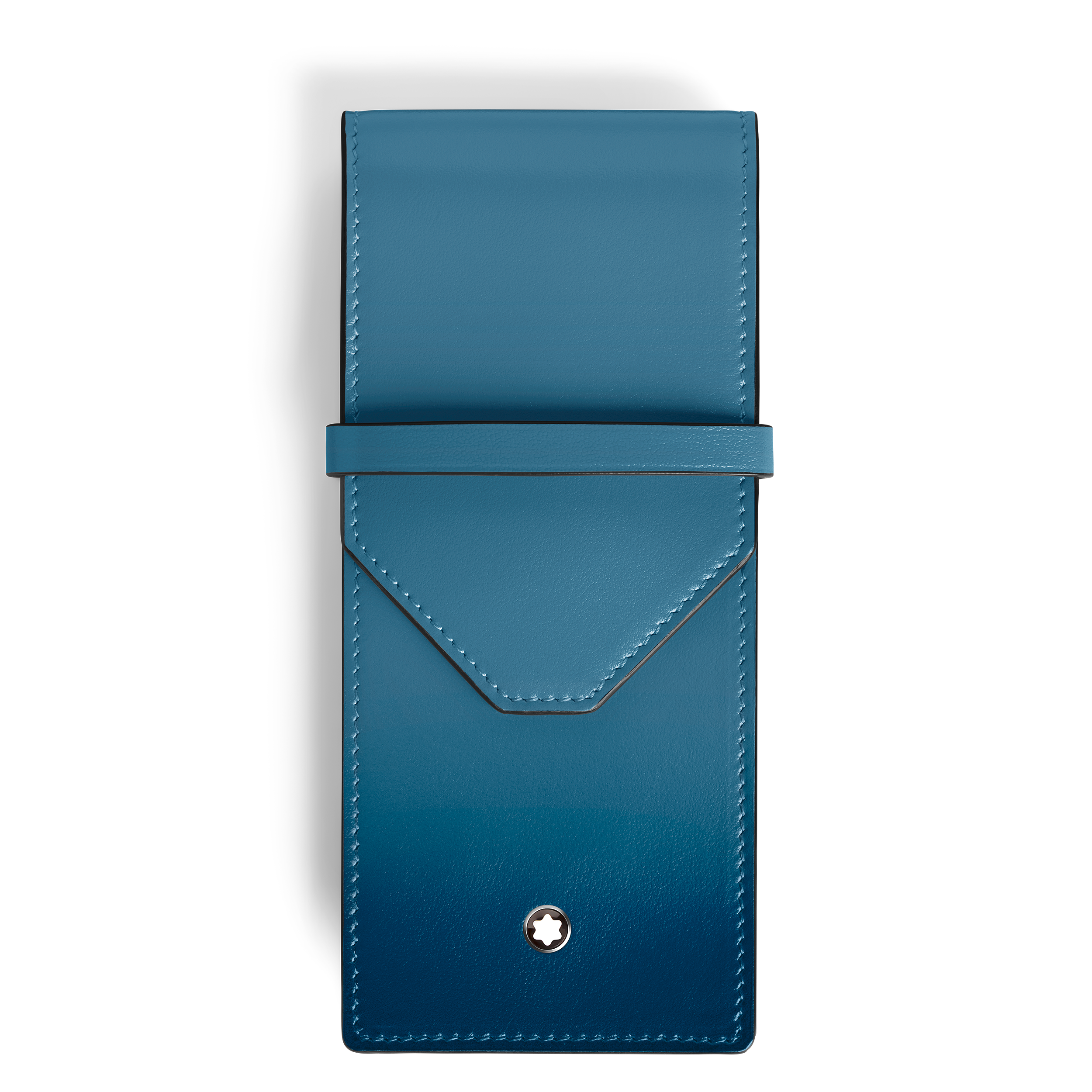 MONTBLANC ペンケース３本入れ　マッコリさん専用 Meisterstück 3 pen pouch - Leather - Sfumato Smoky Blue