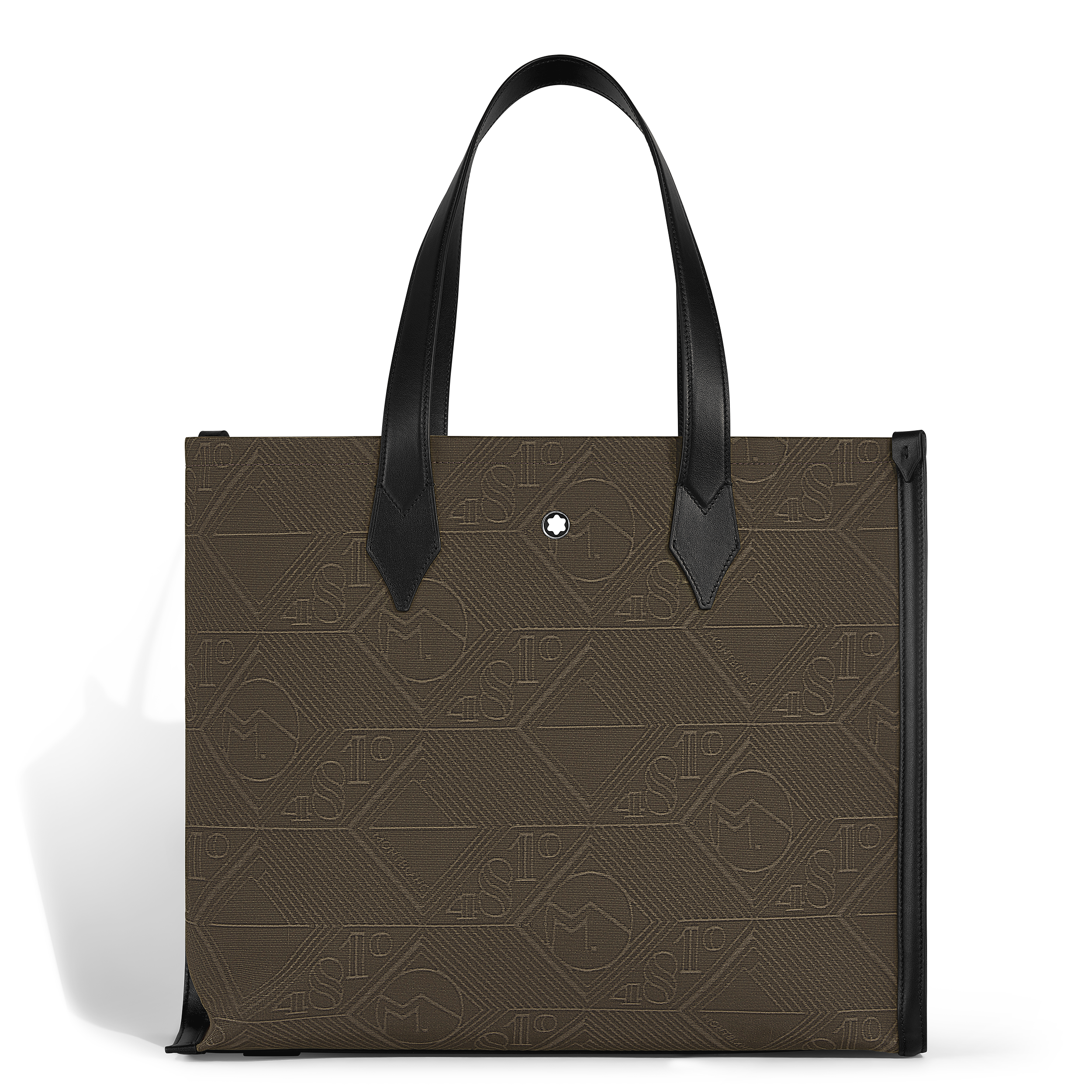 美品モンブラン M_Gram 4810 トートバッグ モノグラム 4810 jacquard tote - Fabric and Leather - khaki - Montblanc® US