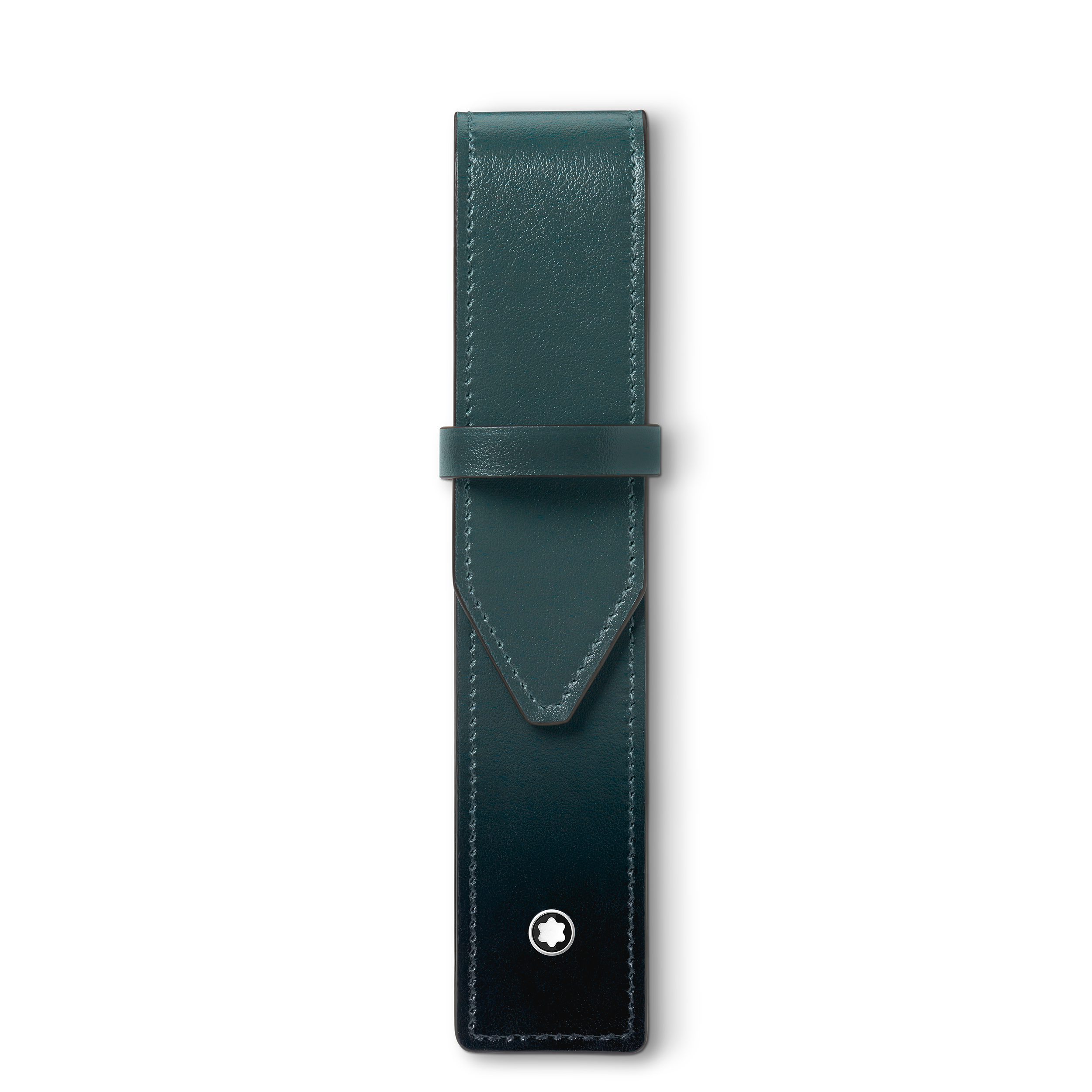 筆記具 Montblanc Meisterstuck Meisterstück 1-Pen Pouch - Leather - Sfumato British green