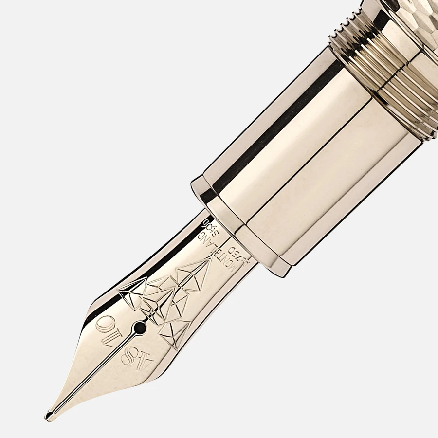 Второе изображеие товара Перьевая ручка Meisterstück Geometry Solitaire LeGrand с золотым напылением цвета шампанского 